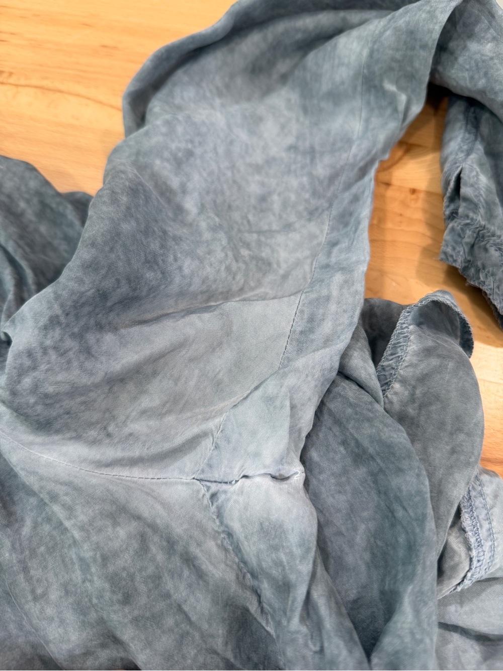 Johnny Was Pete & Greta Mineral Wash Tunic Top Women’s Large Gray Button Front - Picture 6 of 7